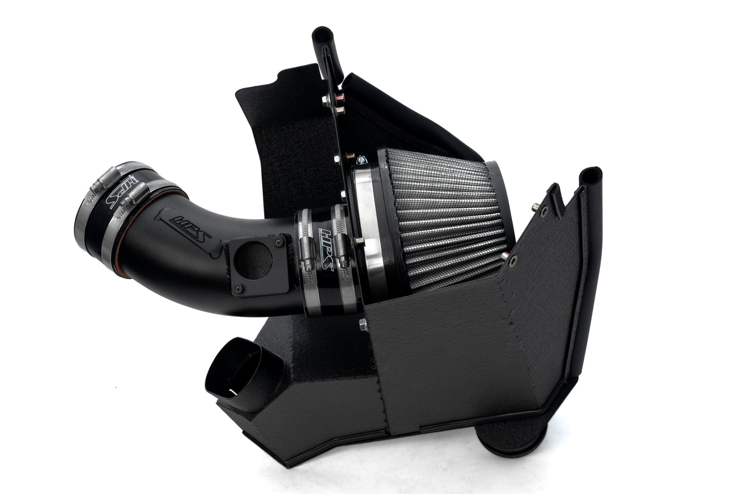 HPS Performance Air Intake Kit with Heat Shield, Black, 827-783WB
