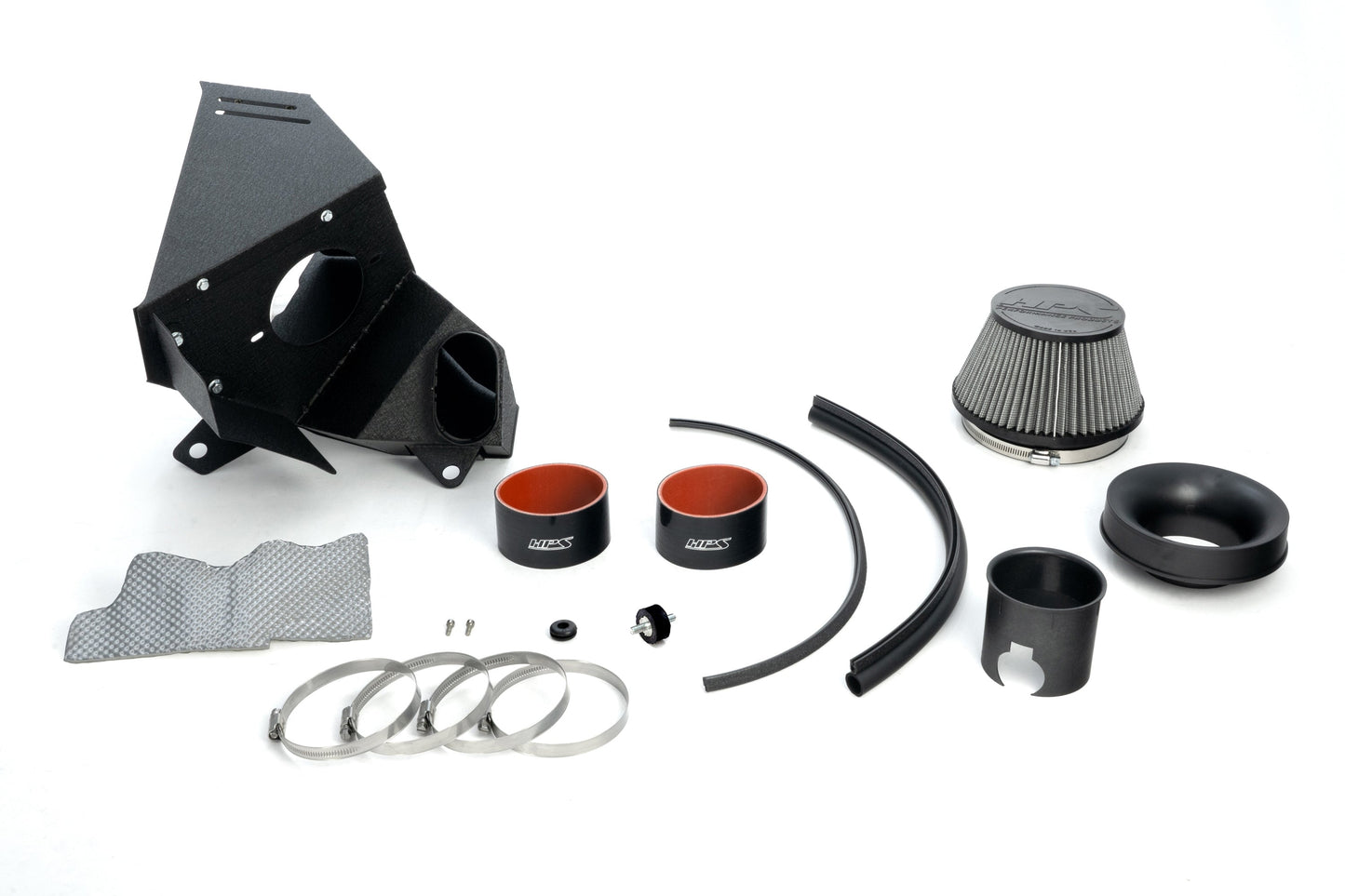 HPS Performance Air Intake Kit with Heat Shield, Blue, 827-783BL