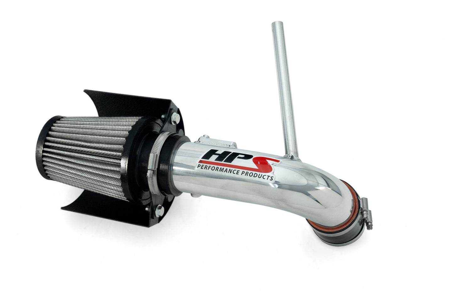 HPS Performance Air Intake Kit with Heat Shield Polished 827-784P