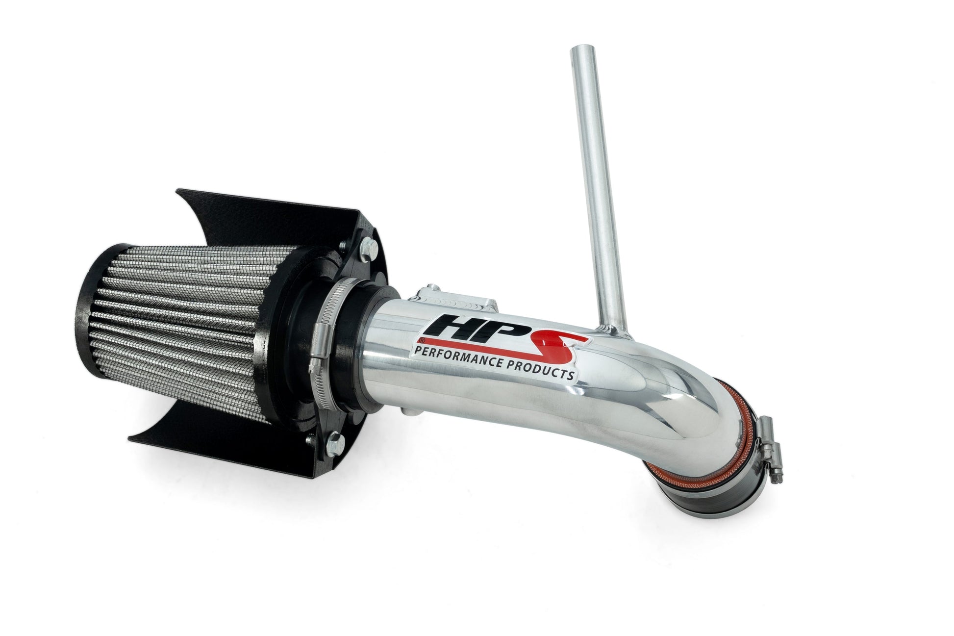 HPS Performance Air Intake Kit with Heat Shield Polished 827-784P
