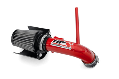 HPS Performance Air Intake Kit with Heat Shield Red 827-784R
