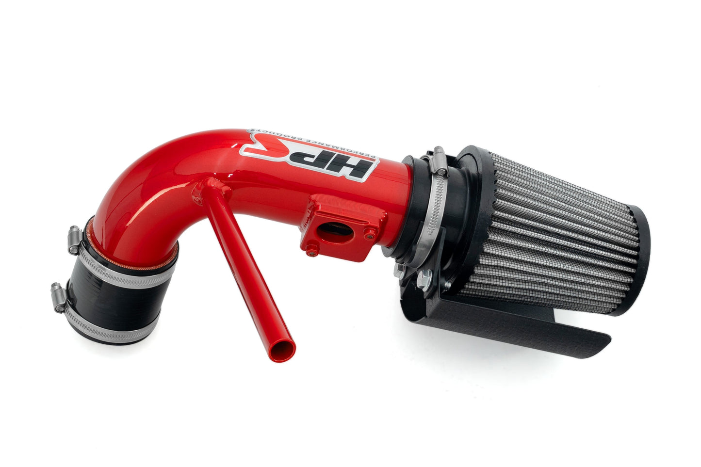 HPS Performance Air Intake Kit with Heat Shield, Red, 827-784R