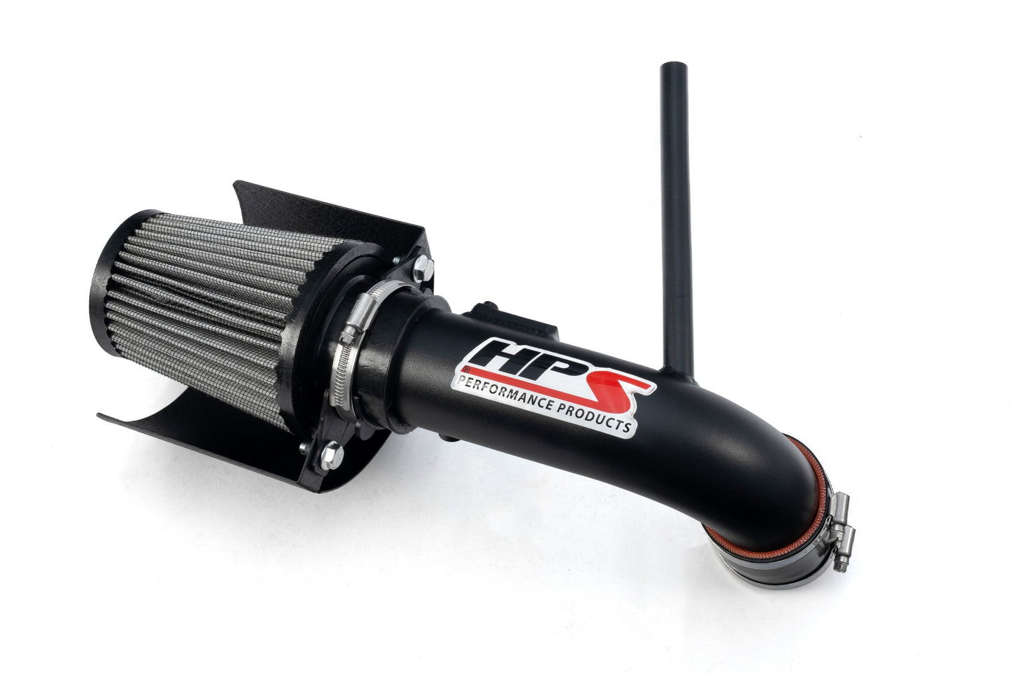 HPS Performance Air Intake Kit with Heat Shield Red 827-784WB