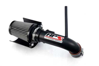 HPS Performance Air Intake Kit with Heat Shield Red 827-784WB