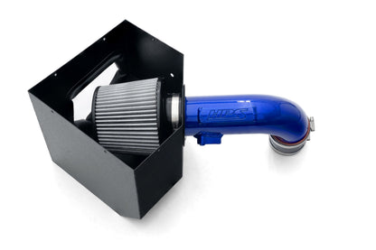 HPS Performance Air Intake Kit with Heat Shield, Blue, 827-786BL