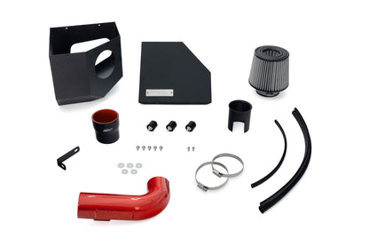 HPS Performance Air Intake Kit with Heat Shield, Red, 827-786R