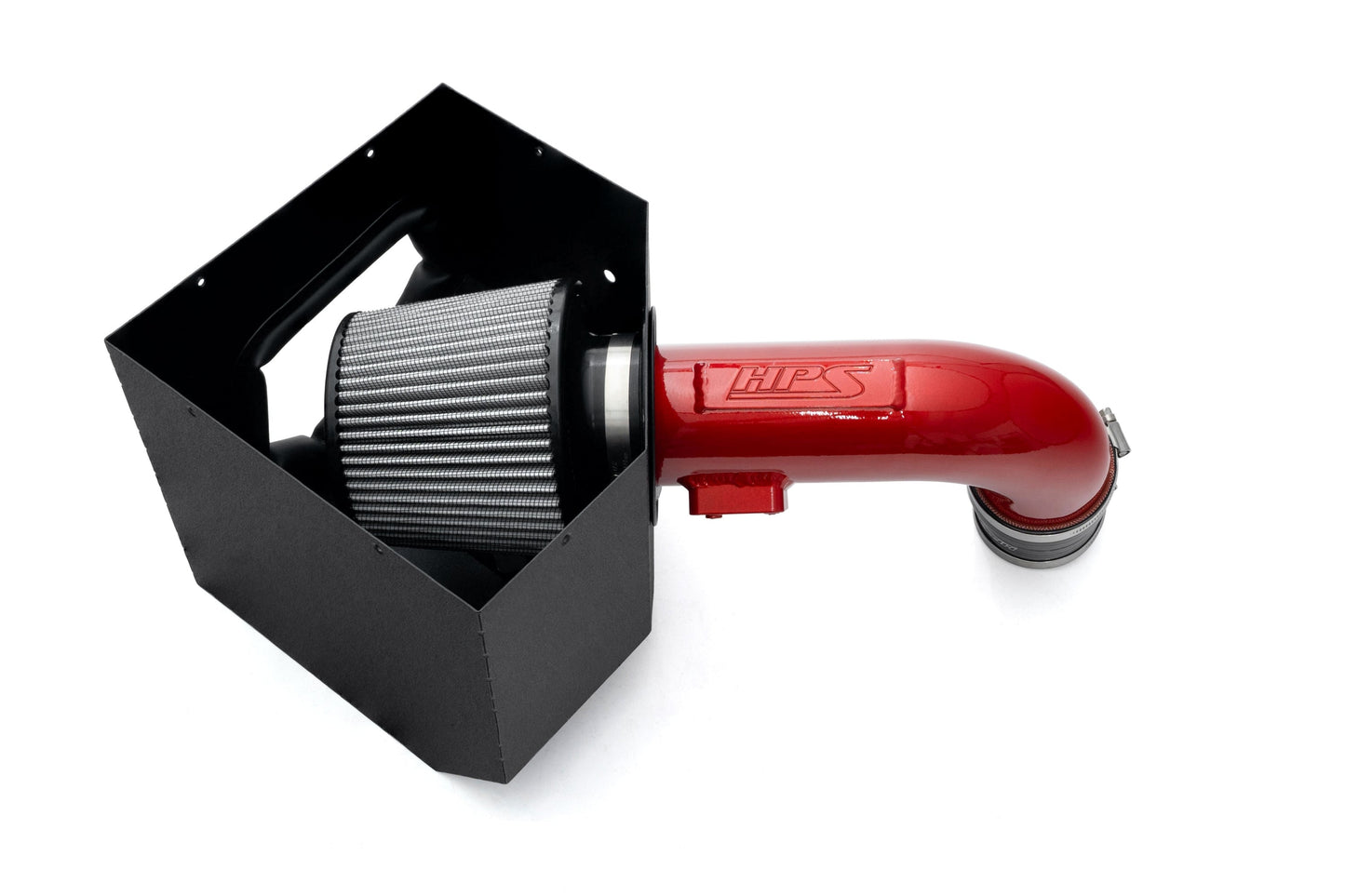 HPS Performance Air Intake Kit with Heat Shield, Red, 827-786R