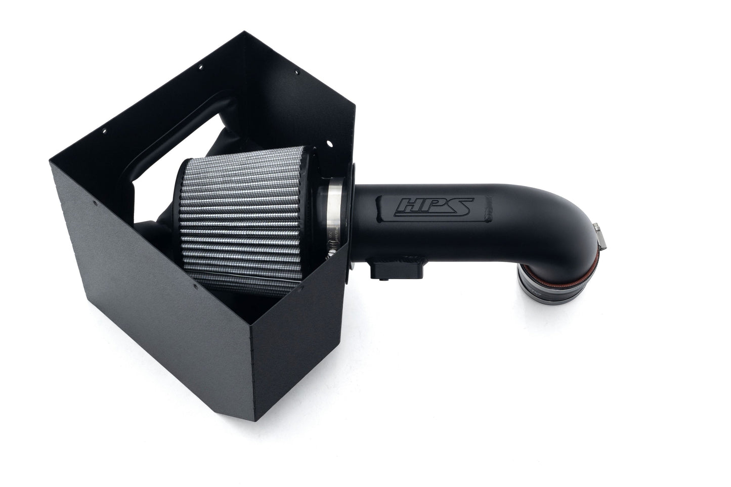 HPS Performance Air Intake Kit with Heat Shield, Black, 827-786WB