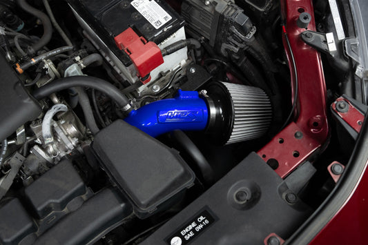 HPS Performance Air Intake Kit with Heat shield, Blue, 827-798BL