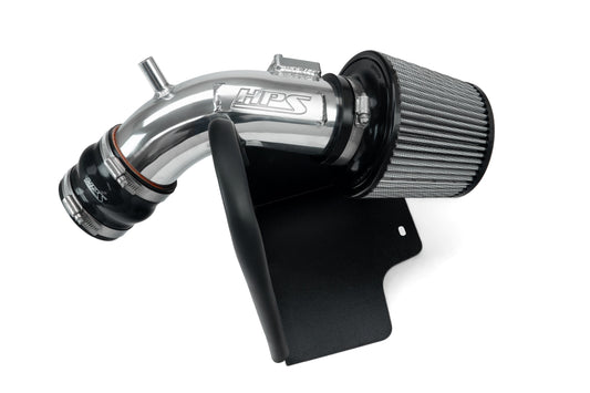 HPS Performance Air Intake Kit with Heat shield Polished 827-798P
