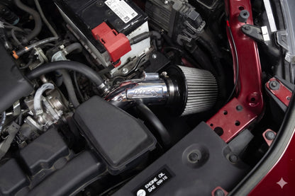 HPS Performance Air Intake Kit with Heat shield, Polished, 827-798P