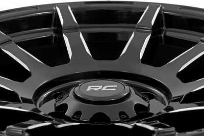 Rough Country 83 Series Wheel | One-Piece | Gloss Black | 17x9 | 5x4.5 | +0mm
