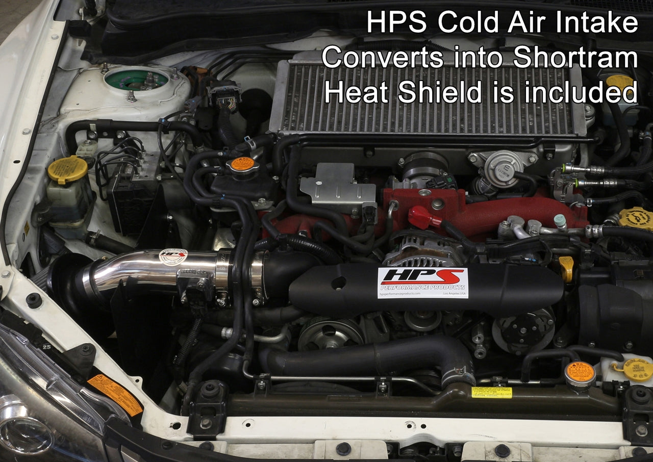 HPS Performance Cold Air Intake Kit, Polished, 837-566P