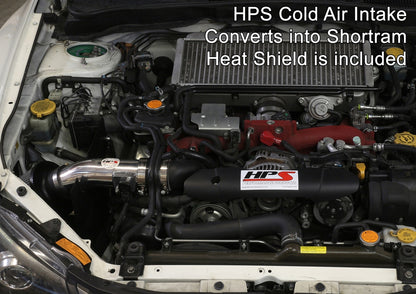 HPS Performance Cold Air Intake Kit, Polished, 837-566P