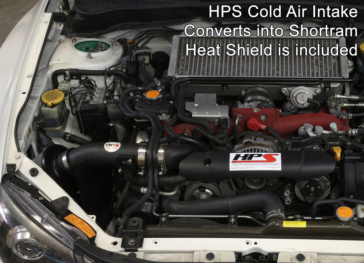 HPS Performance Cold Air Intake Kit, Black, 837-566WB