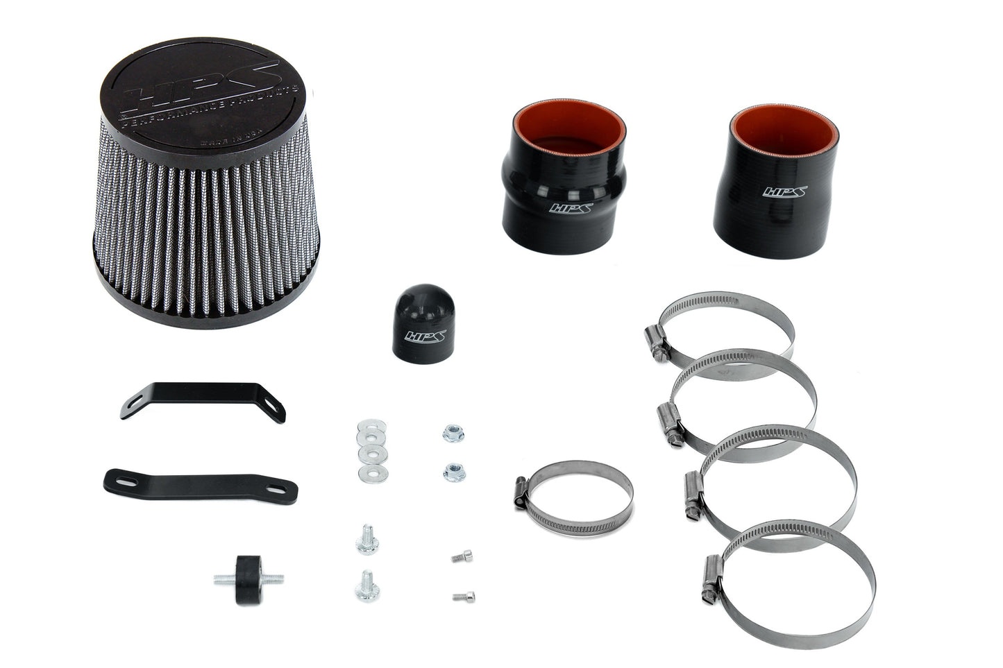 HPS Performance Cold Air Intake Kit, Black, 837-732WB