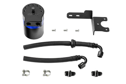 HPS Performance Billet Aluminum Oil Catch Can Kit, Blue, 860-002BL