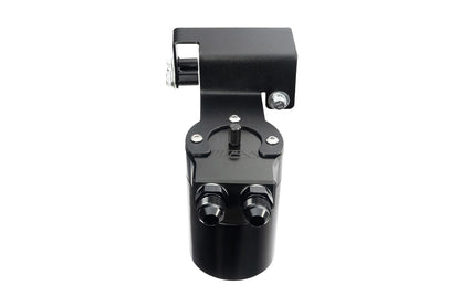 HPS Performance Billet Aluminum Oil Catch Can Kit, Black, 860-003WB
