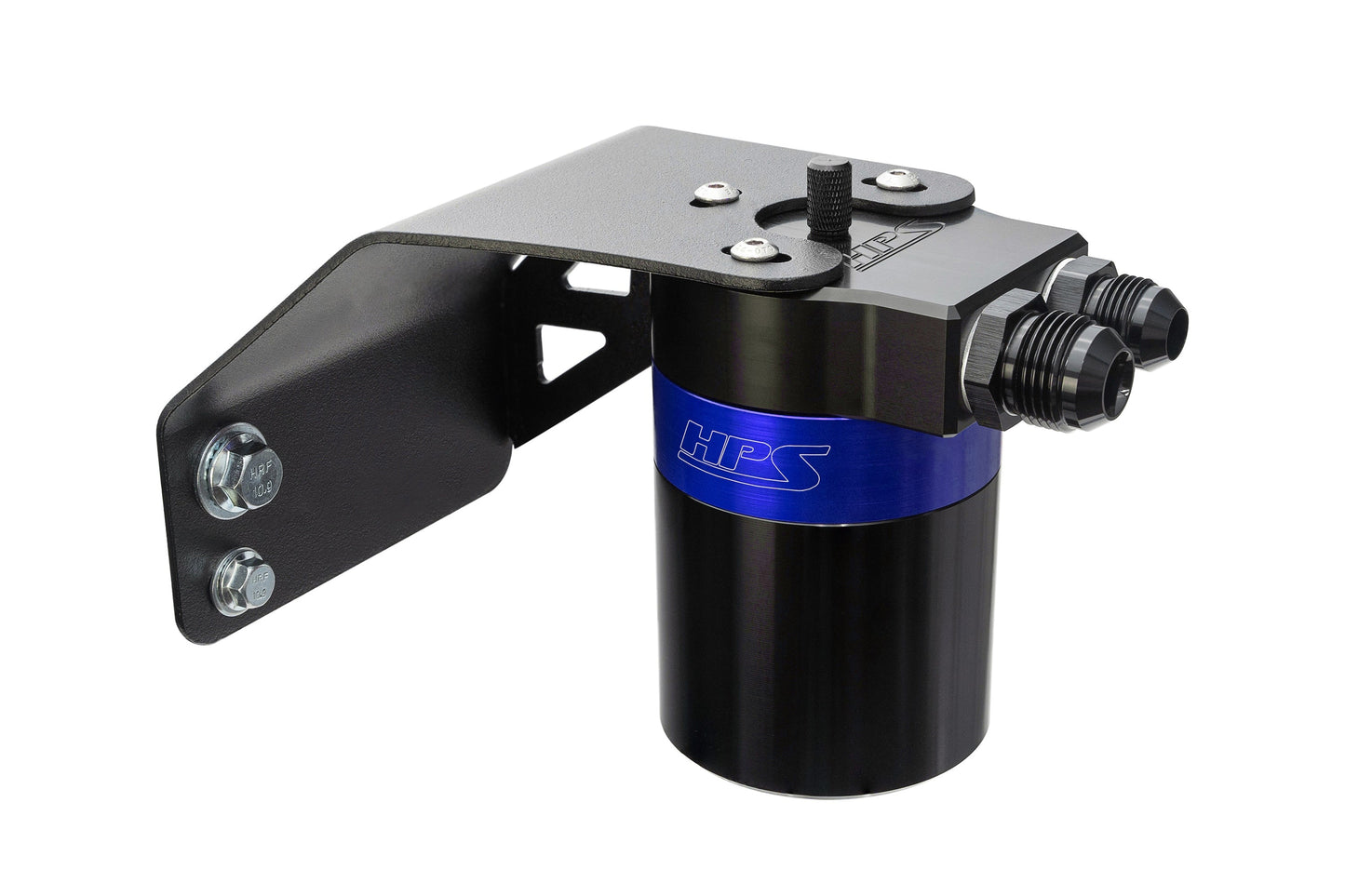 HPS Performance Billet Aluminum Oil Catch Can Kit Blue 860-004BL