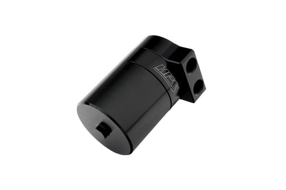 HPS Performance Billet Aluminum Oil Catch Can Kit, Black, 860-004WB