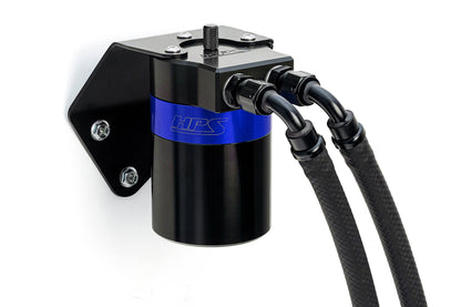 HPS Performance Billet Aluminum Oil Catch Can Kit Blue 860-006BL