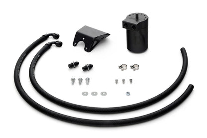 HPS Performance Billet Aluminum Oil Catch Can Kit, Black, 860-006WB