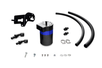 HPS Performance Billet Aluminum Oil Catch Can Kit, Blue, 860-007BL