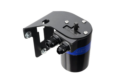 HPS Performance Billet Aluminum Oil Catch Can Kit, Blue, 860-007BL