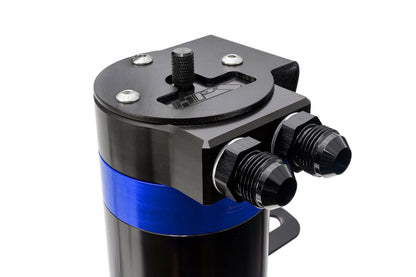 HPS Performance Billet Aluminum Oil Catch Can Kit, Blue, 860-008BL