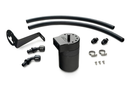 HPS Performance Billet Aluminum Oil Catch Can Kit, Black, 860-008WB
