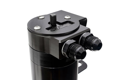 HPS Performance Billet Aluminum Oil Catch Can Kit, Black, 860-008WB