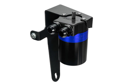 HPS Performance Billet Aluminum Oil Catch Can Kit Blue 860-009BL