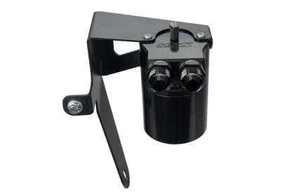 HPS Performance Billet Aluminum Oil Catch Can Kit, Black, 860-009WB