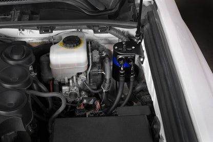 HPS Performance Billet Aluminum Oil Catch Can Kit, Blue, 860-010BL