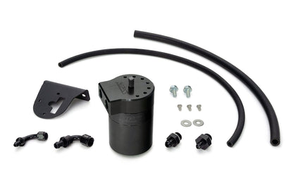 HPS Performance Billet Aluminum Oil Catch Can Kit, Black, 860-010WB