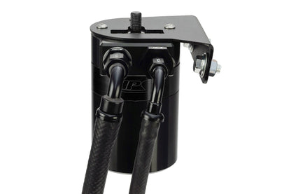 HPS Performance Billet Aluminum Oil Catch Can Kit, Black, 860-010WB