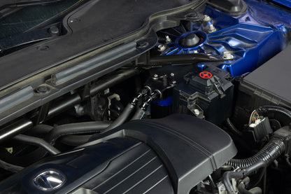 HPS Performance Billet Aluminum Oil Catch Can Kit, Blue, 860-011BL