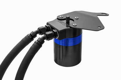 HPS Performance Billet Aluminum Oil Catch Can Kit, Blue, 860-011BL