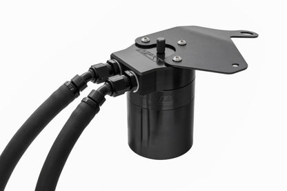 HPS Performance Billet Aluminum Oil Catch Can Kit, Black, 860-011WB