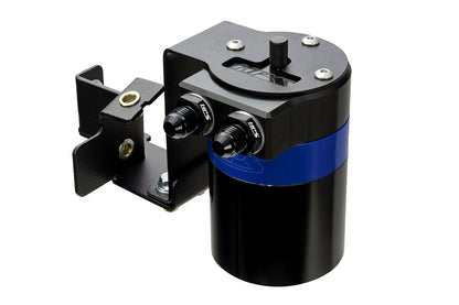 HPS Performance Billet Aluminum Oil Catch Can Kit, Blue, 860-012BL