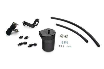 HPS Performance Billet Aluminum Oil Catch Can Kit, Black, 860-012WB