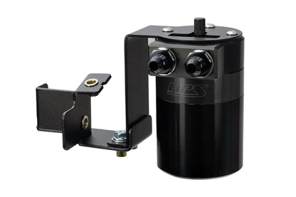 HPS Performance Billet Aluminum Oil Catch Can Kit Black 860-012WB