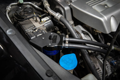 HPS Performance Billet Aluminum Oil Catch Can Kit, Blue, 860-013BL