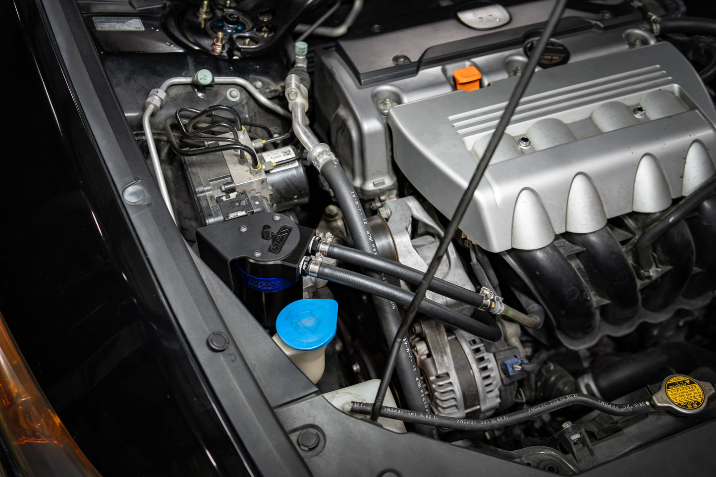 HPS Performance Billet Aluminum Oil Catch Can Kit, Blue, 860-013BL