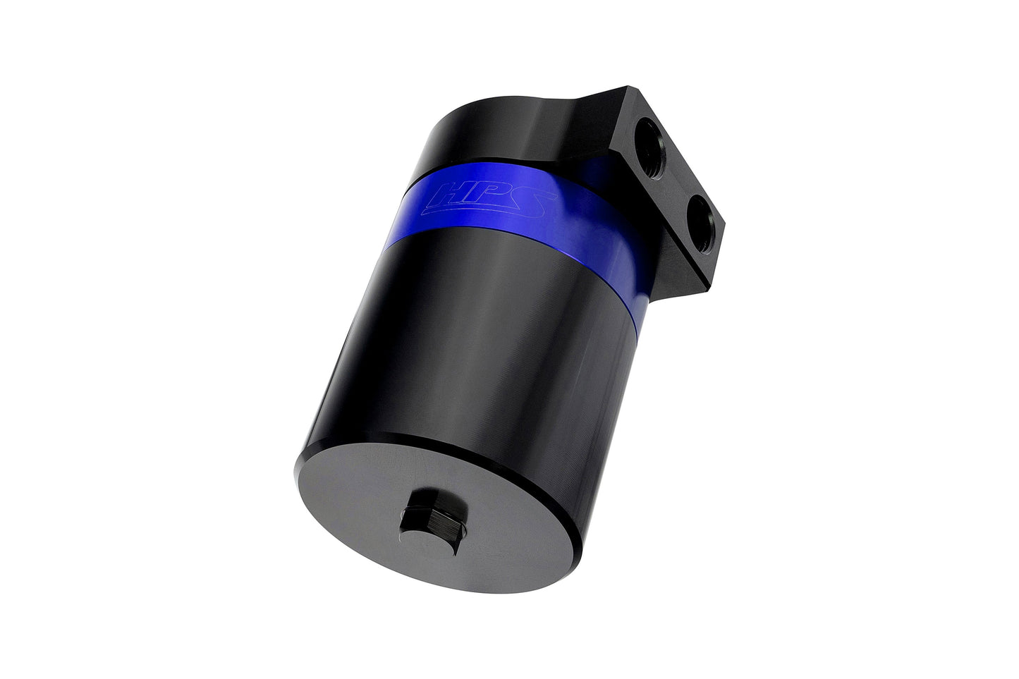 HPS Performance Billet Aluminum Oil Catch Can Kit, Blue, 860-013BL
