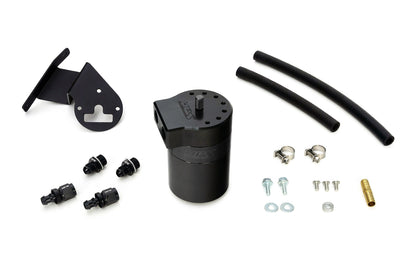 HPS Performance Billet Aluminum Oil Catch Can Kit, Black, 860-013WB