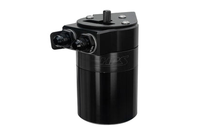 HPS Performance Billet Aluminum Oil Catch Can Kit, Black, 860-013WB