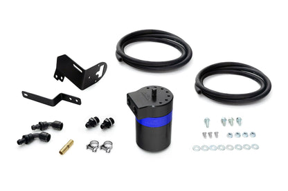 HPS Performance Billet Aluminum Oil Catch Can Kit, Blue, 860-014BL