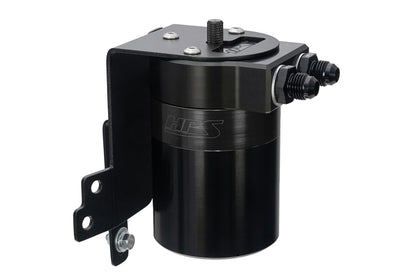 HPS Performance Billet Aluminum Oil Catch Can Kit, Black, 860-014WB