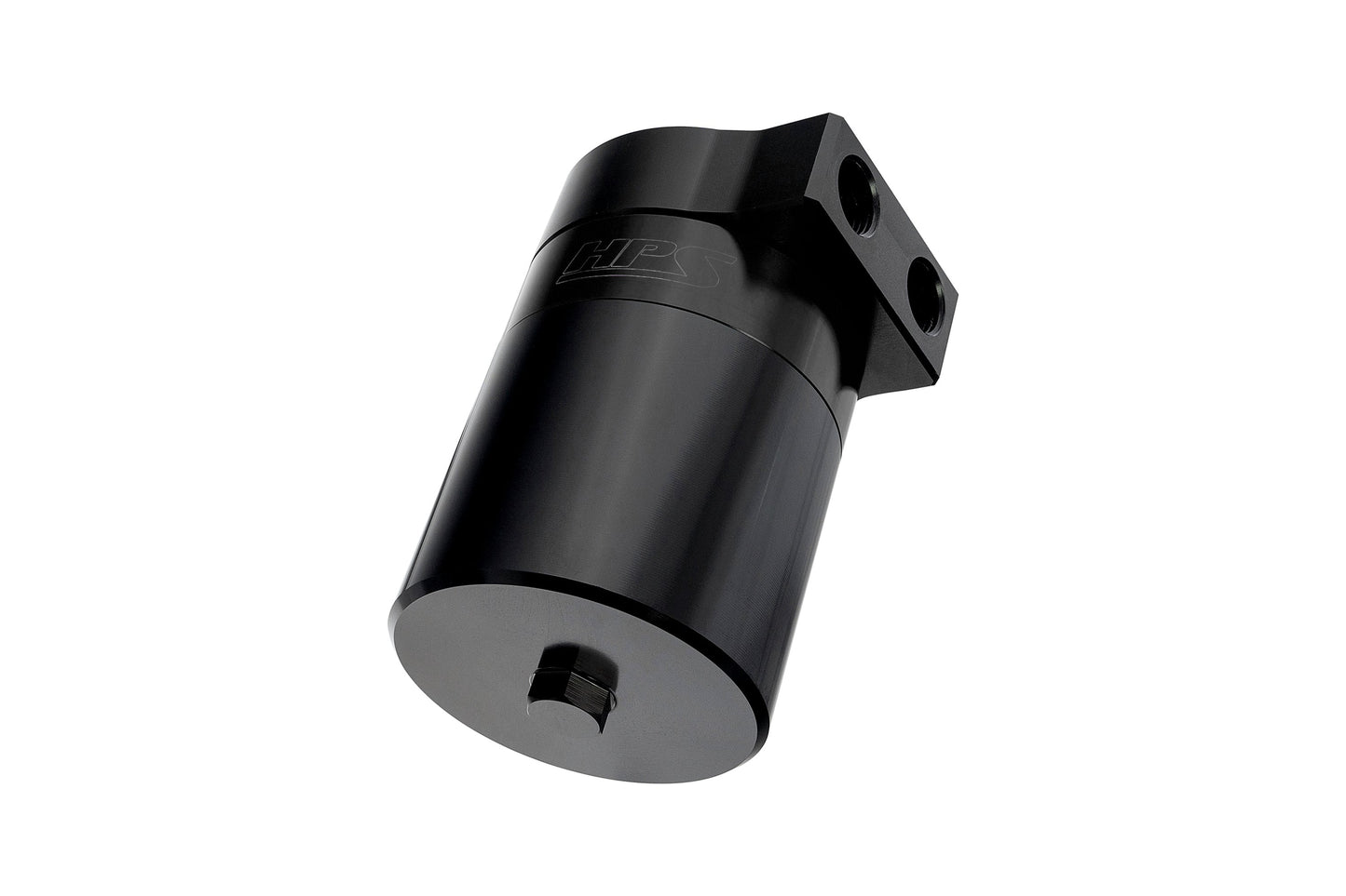 HPS Performance Billet Aluminum Oil Catch Can Kit, Black, 860-014WB